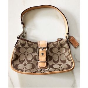 Coach Signature Mini Hobo Handbag